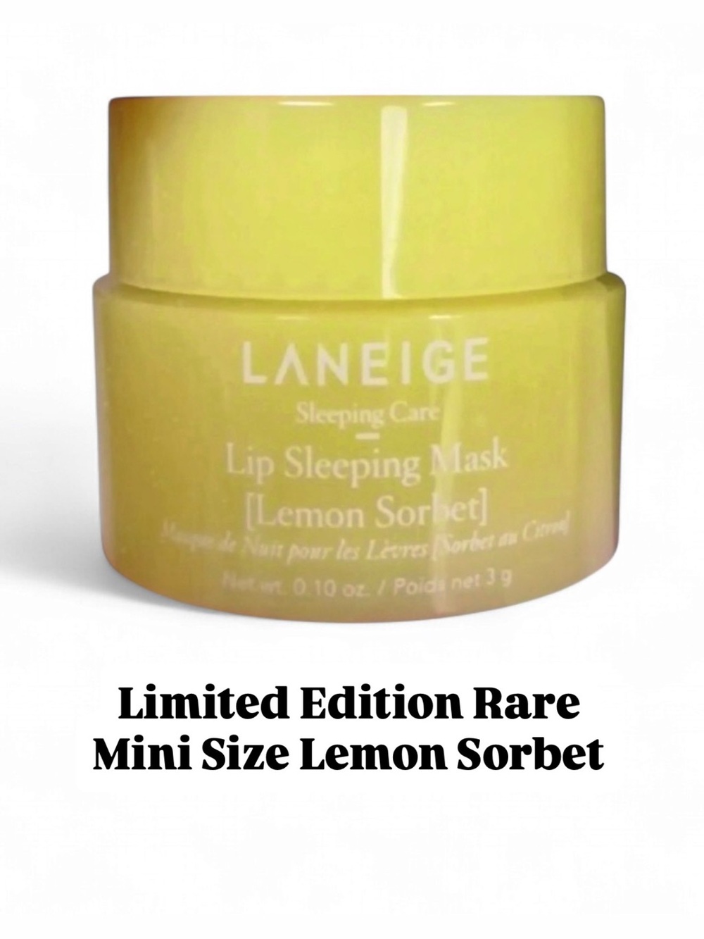 NEW Lemon Sorbet Ultra Rare Limited Edition Laneige Lip Sleeping Mask Mini Size